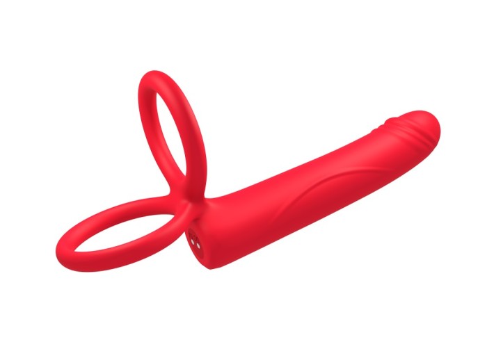 Vibrator Better with rings Rosu