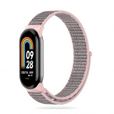 Curea Tech-Protect Nylon pentru Xiaomi Smart Band 8/8 NFC Roz