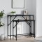 Gossi masute console, 2 buc., negru, lemn compozit