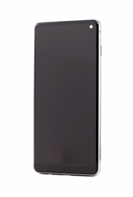LCD Samsung Galaxy S10, G973, Negru + Rama, foto