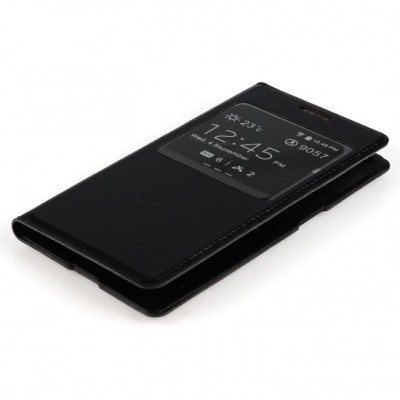 Husa SAMSUNG Galaxy S3 Mini - Flip Cover (Negru) foto