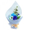 BUCHET DE FLORI DIN SĂPUN &quot;DE LA SUFLET PENTRU CORP&quot; - NUANȚE ALBASTRE
