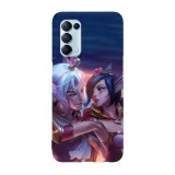 Husa compatibila cu Oppo A54 5G, Viceversa, model Rakan and Xayah, Silicon, TPU, Transparent, Carcasa