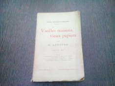 VIEILLES MAISONS, VIEUX PAPIERS - G. LENOTRE QUATRIEME SERIE (CARTE IN LIMBA FRANCEZA)