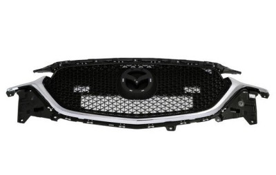 Grila masca radiator Mazda Cx-5, 06.2017-, Fata, cpl.; cromat/negru, Aftermarket foto