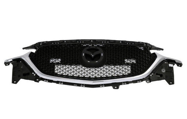 Grila masca radiator Mazda Cx-5, 06.2017-, Fata, cpl.; cromat/negru, Aftermarket