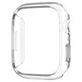 Carcasa thin fit compatibila cu apple watch 7 45mm, defense htpmag, clear
