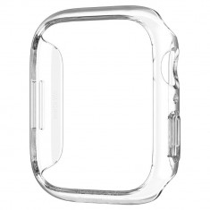 Carcasa thin fit compatibila cu apple watch 7 45mm, defense htpmag, clear