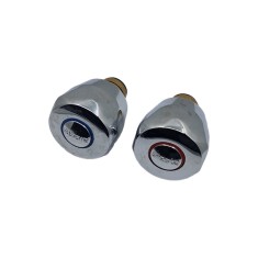 Set 2 buc Obertain cu rozeta din metal, apa calda si rece, 1/2"