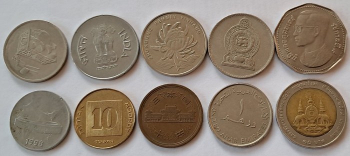 Asia, Lot monede