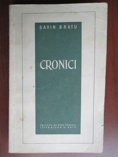 Cronici- Savin Bratu