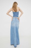 Diesel fustă din denim maxi, dreaptă A10716.09I29
