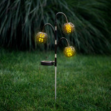 Lampa solara - efect de flacara - 5 sfere - 7 cm - 30 LED, Garden Of Eden