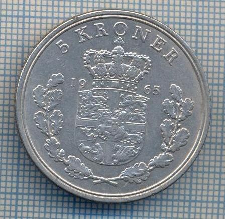 AX 1455 MONEDA- DANEMARKA - 5 KRONER -ANUL 1965 -STAREA CARE SE VEDE