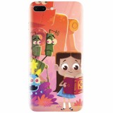 Husa silicon pentru Apple Iphone 8 Plus, Children Kids Robots Illustration Colorful K