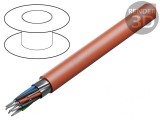 Cablu RS232 ecranat roșu 4x2x24AWG