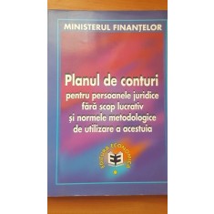 Planul de conturi pentru persoanele juridice fara scop lucrativ - Ministerul Finantelor