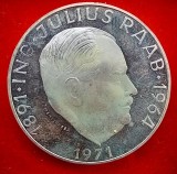 (A17) MONEDA DIN ARGINT AUSTRIA - 50 SCHILLING 1971, ING. JULIUS RAAB - PROOF, Europa