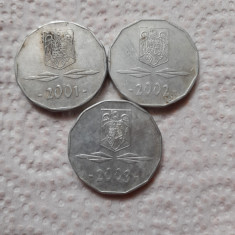 lot 3 monede romania 5000 lei 2001-2002-2003