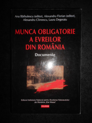 Ana Barbulescu - Munca obligatorie a evreilor din Romania. Documente foto