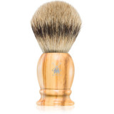 M&uuml;hle CLASSIC Silvertip Badger Olive Wood pamatuf pentru ras din par de bursuc Medium 1 buc