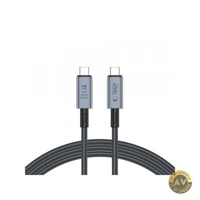 Cablu Date si Incarcare USB-C - USB-C Tech-Protect Ultraboost Max 240W 2m Gri foto
