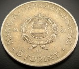 Moneda 5 FORINTI - UNGARIA / RP UNGARA, anul 1967 * cod 40, Europa