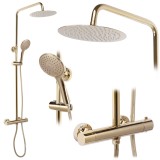 Set de duș cu termostat REA VINCENT GOLD