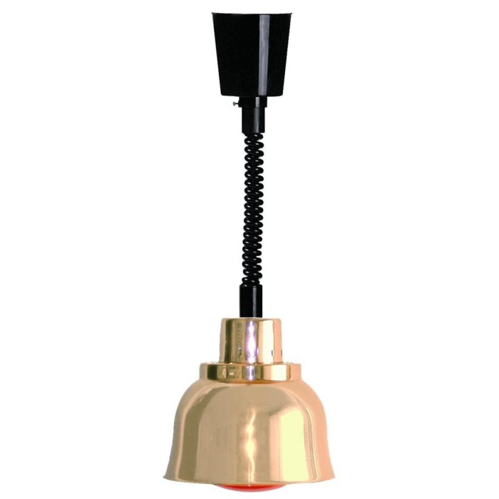 Lampa halogen incalzit alimente, prindere tavan, extensibila, cupru