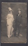 Foto tip Carte Postala Romania - cuplu - foto atelier Julietta Bucuresti