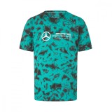 Mercedes AMG Petronas tricou de bărbați Tie Dye F1 Team 2024 - XXXL, Stichd