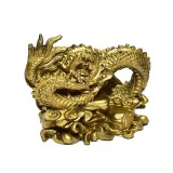 Cumpara ieftin Dragon auriu cu monede chinezesti