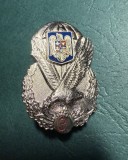 Insigna parasutist militar Cl 3 dupa 1966 prima varianta vultur plin