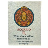 Cumpara ieftin Agenda Zodiac realizata din hartie Lotka, in stil tibetan - Scorpion