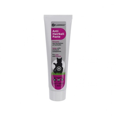 PASTA PENTRU PISICI FLAMINGO ANTI-HAIRBALL DAGGI CU VITAMINE 100GR foto