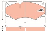 TRW GDB317 COTEC set placute frana,frana disc