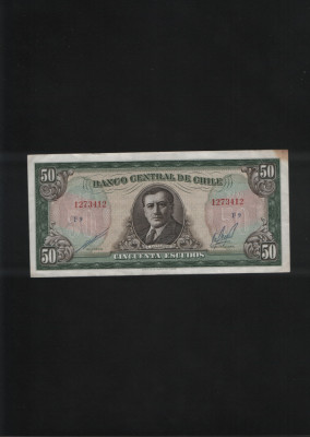 Chile 50 escudos 1962(75) seria127341 foto