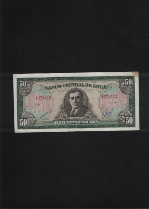 Chile 50 escudos 1962(75) seria127341