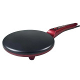 Producator de clatite Beper BT.710Y, 800W, 20 cm, Vas Mixer, Non-stick, Rosu