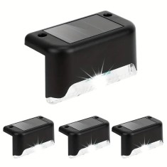 Set 4x Lampa Solara MRG M1106, Pentru Scara, Gard, 6400k, Senzor Lumina C1106