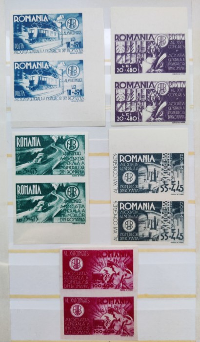 1945 - A.G.I.R. - pereche MNH** - LP 181 a AGIR nedantelat, nestamp., cu margine