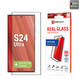 Cumpara ieftin Folie pentru Samsung Galaxy S24 Ultra, Displex Real Glass Full Cover, Black