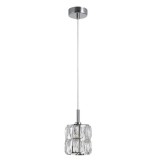Cumpara ieftin Lustra pendul din cristal transparent Valeri, &Oslash; 11 cm, baza metal cromat, 8538101 - Novaluce Transparent