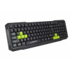 Tastatura Gamer - USB - verde / negru