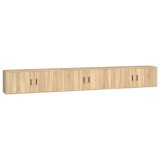 Cumpara ieftin Dulapuri TV montate pe perete 3 buc stejar sonoma 100x34,5x40cm