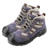 Ghete de lucru nalte S1 piele intoarsa, bombeu otel, protectie talpa otel, marime 43, CE, confort, rezistenta