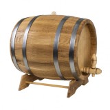 Butoi pentru decor din lemn masiv de stejar 10L Zilan EXT 8061
