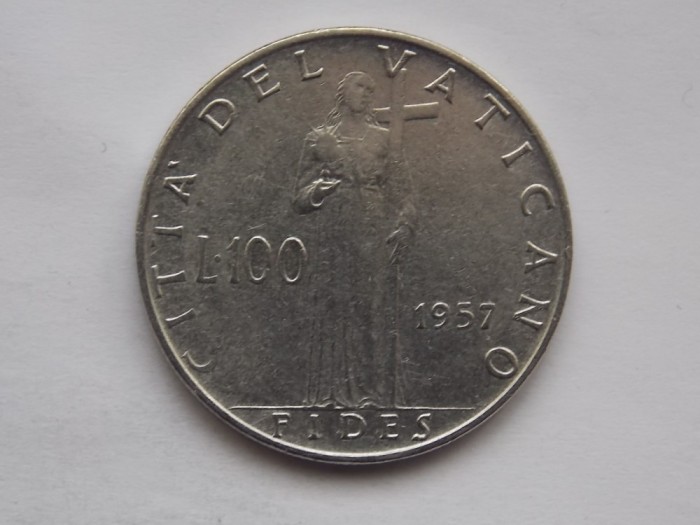 100 LIRE 1957 VATICAN