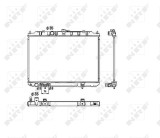 NRF 53453 Radiator, racire motor