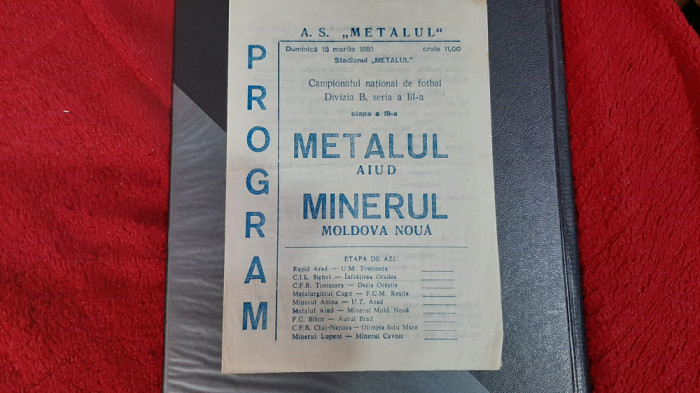 program Metalul Aiud - Minerul Mold. Noua